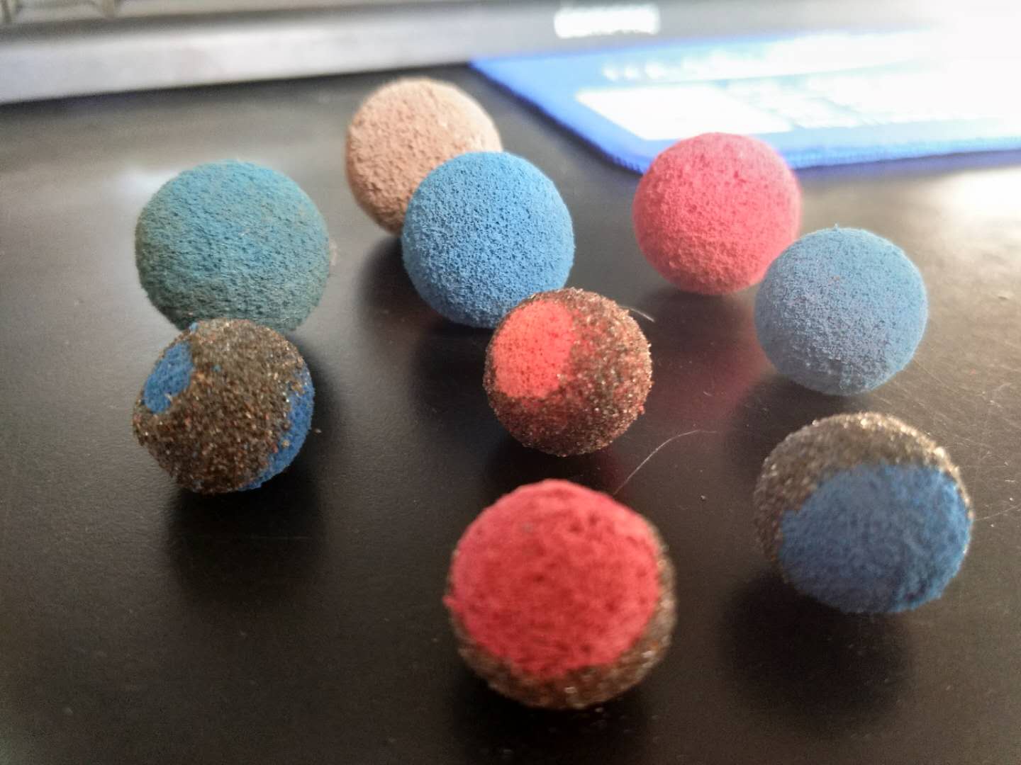 海綿膠球，金剛砂膠球
